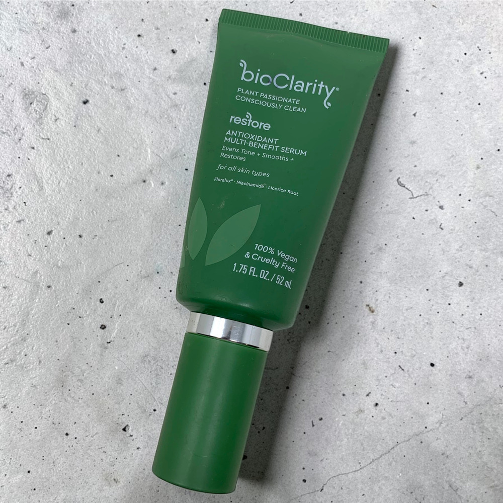 NEW bioClarity Restore Anti-Oxidant Multi Benefit Gel-Based Serum 1.75 oz NWOB